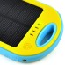 5000 mAh 2 USB Charging Port Sport Solar Mobile Charger for Smartphone - Blue/Yellow