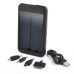 5000 mAh Portable Solar Lithium Battery Mobile Charger Power - Black