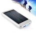 5000 mAh  Portable Solar Lithium Battery Mobile Charger Power - Silver