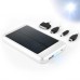 5000 mAh  Portable Solar Lithium Battery Mobile Charger Power - Silver