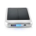 5000 mAh  Portable Solar Lithium Battery Mobile Charger Power - Silver