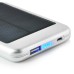 5000 mAh  Portable Solar Lithium Battery Mobile Charger Power - Silver