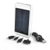 5000 mAh  Portable Solar Lithium Battery Mobile Charger Power - Silver