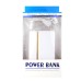 5200mAh Dual USB Ports External Battery Power Bank with Led Light - Gold