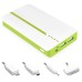 5200mAh Dual USB Ports External Battery Power Bank with Led Light - Green