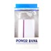 5200mAh Dual USB Ports External Battery Power Bank with Led Light - Magenta