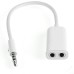 5 In 1 Car Charger US Charger Lightning Stereo Headset Audio Splitter Travel Kit For iPhone iPod Touch - White