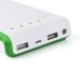 6000 mAh Portable Backup External Battery Power Bank with Led Light Indicator for Smartphone/Tablet/Mp3/MP4 - Green