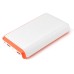 6000 mAh Portable Backup External Battery Power Bank with Led Light Indicator for Smartphone/Tablet/Mp3/MP4 - Orange