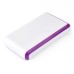 6000 mAh Portable Backup External Battery Power Bank with Led Light Indicator for Smartphone/Tablet/Mp3/MP4 - Purple