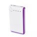 6000 mAh Portable Backup External Battery Power Bank with Led Light Indicator for Smartphone/Tablet/Mp3/MP4 - Purple