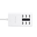 6 Ports 30W EU USB Plug Travel Charger - White