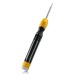 6 in 1 Multinational Precise Screwdriver Set - Sizes Phillips 1.5/1.2 Flat Head-Style 1.5/1.2 Dot 0.9 Pentagram 0.8 For iPhone, iPad, Blackberry, HTC - Black