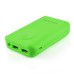 8800mAh External Portable Battery Charger Power Bank with Led Light - Green