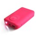 8800mAh External Portable Battery Charger Power Bank with Led Light - Magenta