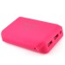 8800mAh External Portable Battery Charger Power Bank with Led Light - Magenta