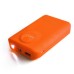 8800mAh External Portable Battery Charger Power Bank with Led Light - Orange