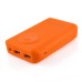 8800mAh External Portable Battery Charger Power Bank with Led Light - Orange