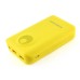 8800mAh External Portable Battery Charger Power Bank with Led Light - Yellow