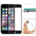 9h Hardness Unique Soft Colorful Side Design Slim Matte Tempered Glass Full Screen Protector For iPhone 6 4.7 inch - Black