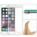 9h Hardness Unique Soft Colorful Side Design Slim Matte Tempered Glass Full Screen Protector For iPhone 6 4.7 inch - White