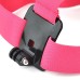 Adjustable Head Strap with Anti-slide Glue for GoPro Hero 3+ / 3 / 2 / 1 - Magenta