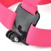 Adjustable Head Strap with Anti-slide Glue for GoPro Hero 3+ / 3 / 2 / 1 - Magenta