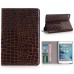 Alligator Pattern Wake/Sleep Dormancy Flip Stand Leather Case With Card Slots For iPad Mini 4 - Brown