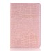 Alligator Pattern Wake/Sleep Dormancy Flip Stand Leather Case With Card Slots For iPad Mini 4 - Pink