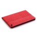 Alligator Pattern Wake/Sleep Dormancy Flip Stand Leather Case With Card Slots For iPad Mini 4 - Red