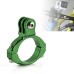 Aluminum Bike Handlebar Mount Adapter with Screw and Hex Key for GoPro Hero 3+ / 3 / 2 / 1 - Green