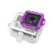 Aluminum LANYARD Lens Ring Mount Bumper with Screwdriver for GoPro Hero 3 - Purple