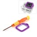 Aluminum LANYARD Lens Ring Mount Bumper with Screwdriver for GoPro Hero 3 - Purple
