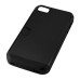 Anti-skid Hybrid PC and TPU Protective Back Case with Card Slot for iPhone 4 iPhone 4S - Black