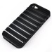 Anti-skid Ladder Design Silicone and PC Hybrid Case for iPhone 5 iPhone 5s - Black