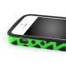 Anti-skid Ladder Design Silicone and PC Hybrid Case for iPhone 5 iPhone 5s - Green