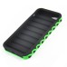 Anti-skid Ladder Design Silicone and PC Hybrid Case for iPhone 5 iPhone 5s - Green