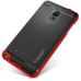 Armor Black TPU and PC Protective Back Case for Samsung Galaxy Note 4 - Red