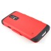 Armor S-View Window Dormancy Function TPU and PC Case for Samsung Galaxy S5 - Red