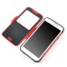 Armor S-View Window Dormancy Function TPU and PC Case for Samsung Galaxy S5 - Red