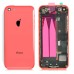 Back Cover Housing Assembly with Middle Frame for iPhone 5c - Red