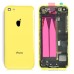 Back Cover Housing Assembly with Middle Frame for iPhone 5c - Yellow