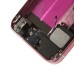 Back Cover Housing Assembly with Middle Frame for iPhone 5s - Pink