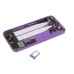 Back Cover Housing Assembly with Middle Frame for iPhone 5s - Purple