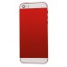 Back Cover Housing Assembly with Middle Frame for iPhone 5s - Red