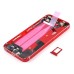 Back Cover Housing Assembly with Middle Frame for iPhone 5s - Red