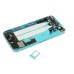 Back Cover Housing Assembly with Middle Frame for iPhone 5s - Shallow Blue