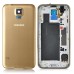 Back Cover Housing with Middle Frame for Samsung Galaxy S5 G900 - Gold