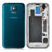 Back Cover Housing with Middle Frame for Samsung Galaxy S5 G900 - Silver/Blue