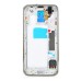 Back Cover Housing with Middle Frame for Samsung Galaxy S5 G900 - Silver/White